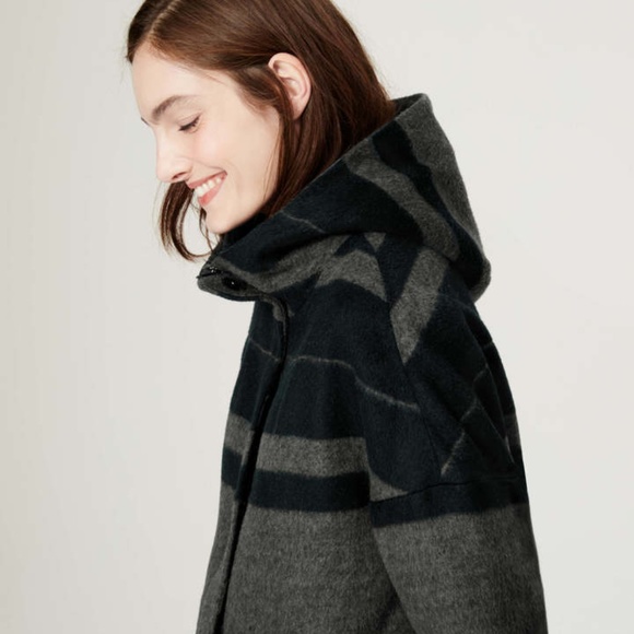 Loft Striped Cocoon Coat NWT - Picture 2 of 5